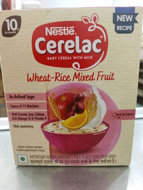 NESTLE CERELAC WHEAT RICE MIXED FRUIT 300 GRM