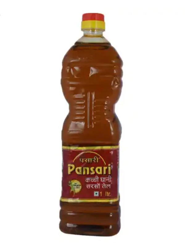 PANSARI EDIBLE KACHI GHANI MUSTARD OIL PET 1 L