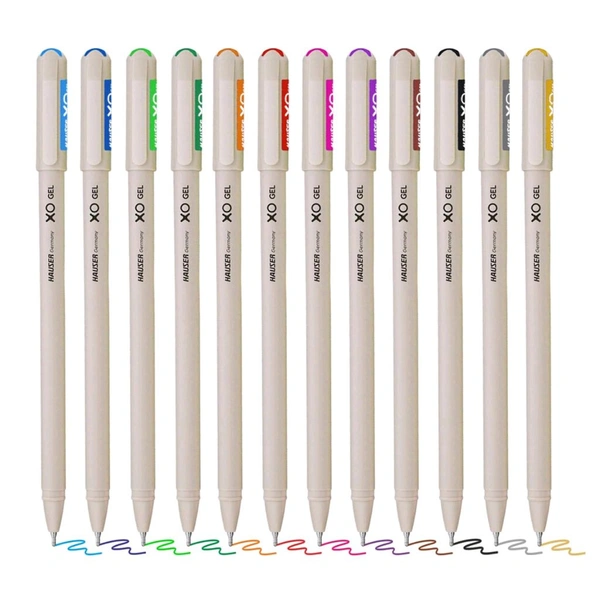 Hauser XO Multicolor Gel Pen with Hard Box Case |
