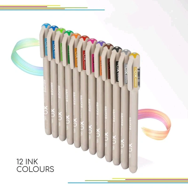 Hauser XO Multicolor Gel Pen with Hard Box Case |