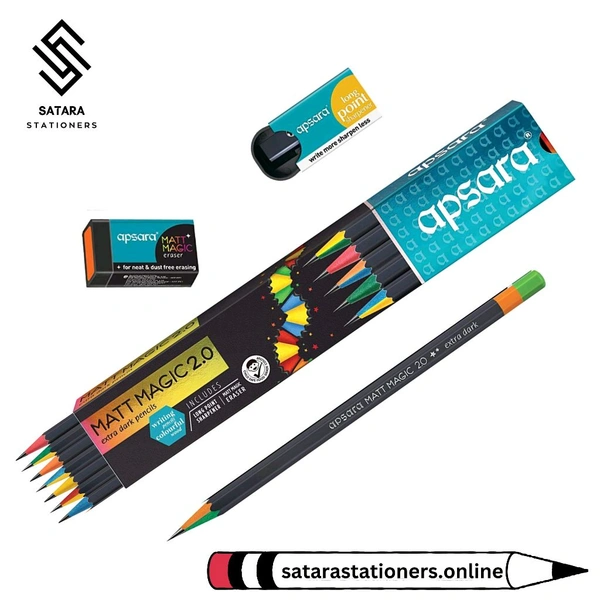 Apsara Matt Magic 2.0 Pencil | Pack Of 10