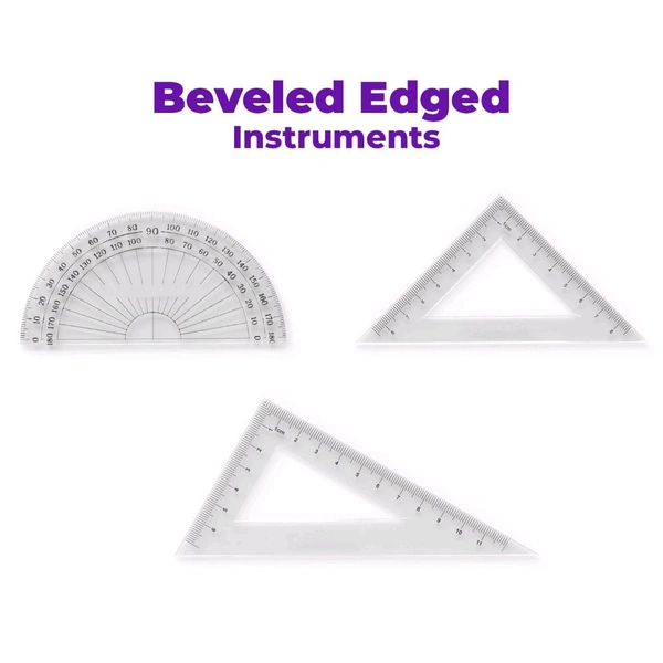 Classmate Asteroid Geometry Box - Mathematical Drawing Instrument Box