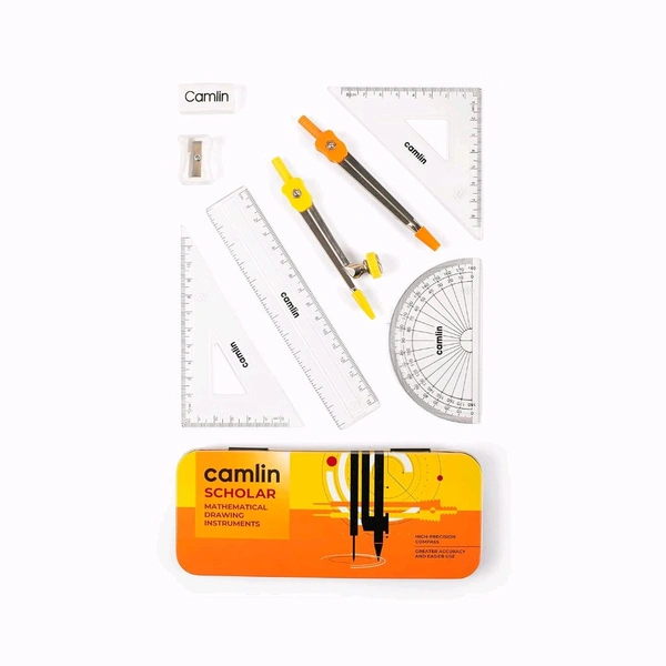 Camlin Scholar Mathematical Drawing Instruments, Black