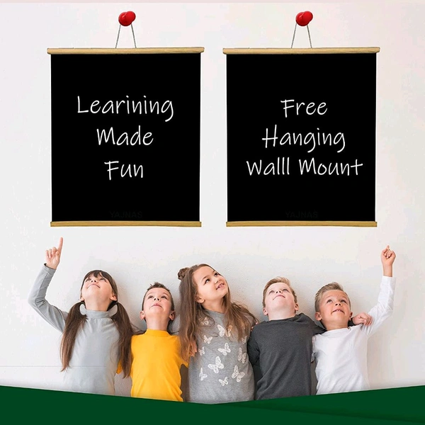 Black Board | Wall Hanging Feet Rolled up Blackboard