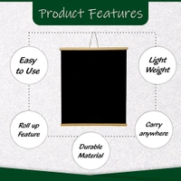 Black Board | Wall Hanging Feet Rolled up Blackboard