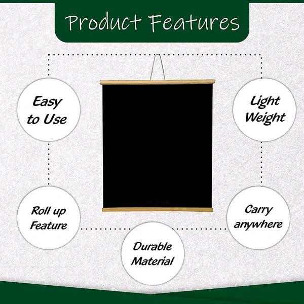 Black Board | Wall Hanging Feet Rolled up Blackboard