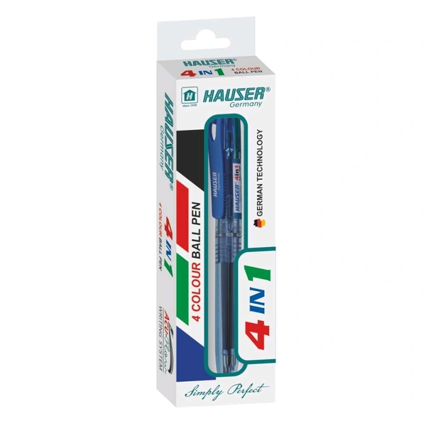 Hauser 4 In 1 Retractable Ball Pen Box