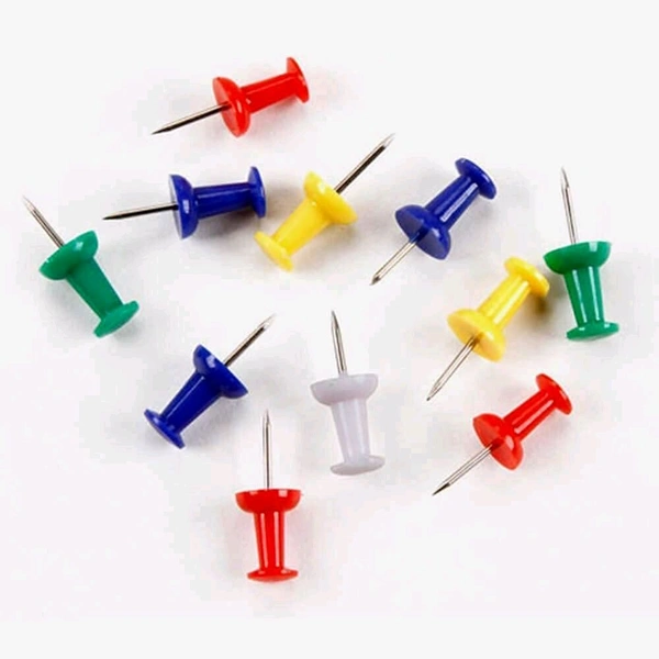 Multicolor Push Pins, Board Pins, Thumb Pins, Tracks & Pins Gem Pins for Notice Boards