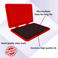 Soni Officemate Red Stamp Pad for Office - Red