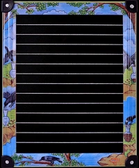 Tin Frame Ruled Slate (Small Size) - 20 X 25 cm