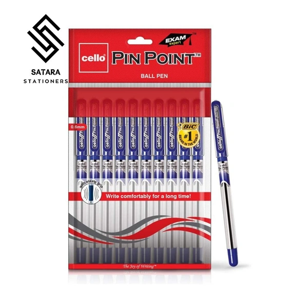 Cello Pinpoint Ball Pens - Blue