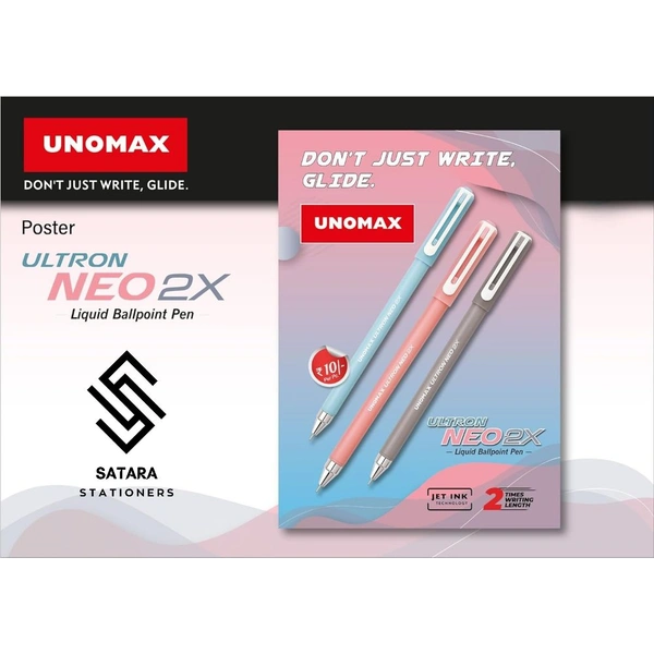 UNOMAX Ultron Neo 2x Ball Pen - Blue