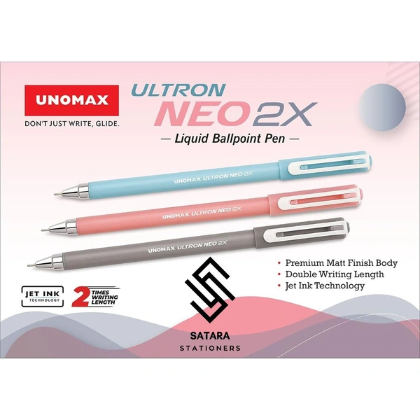 UNOMAX Ultron Neo 2x Ball Pen - Black