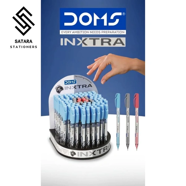 Doms INXTRA 0.7mm Ball Pens  - Black