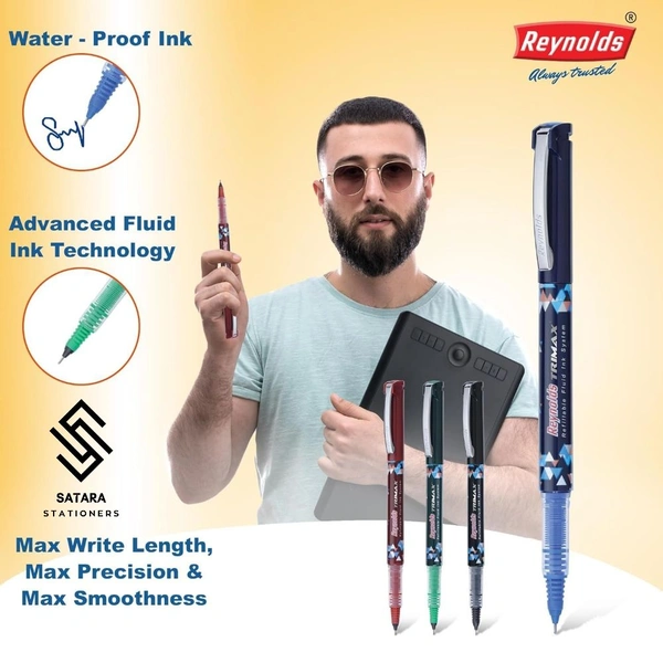 Reynolds TRIMAX Roller Pen - Black