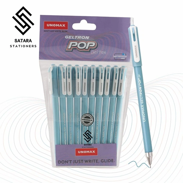 UNOMAX Geltron Pop Gel Pen - Black