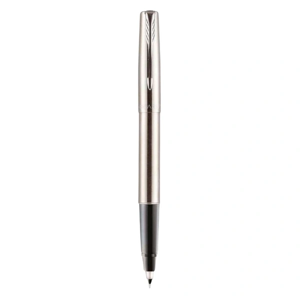 Frontier Stainless Steel Roller Ball Pen With Stainless Steel Trim 