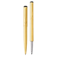 Vector Gold Ball Pen + Roller Ball Pen With Gold Trim