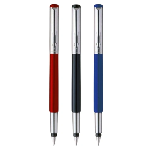Vector Metallix Fountain Pen With Stainless Steel Trim 