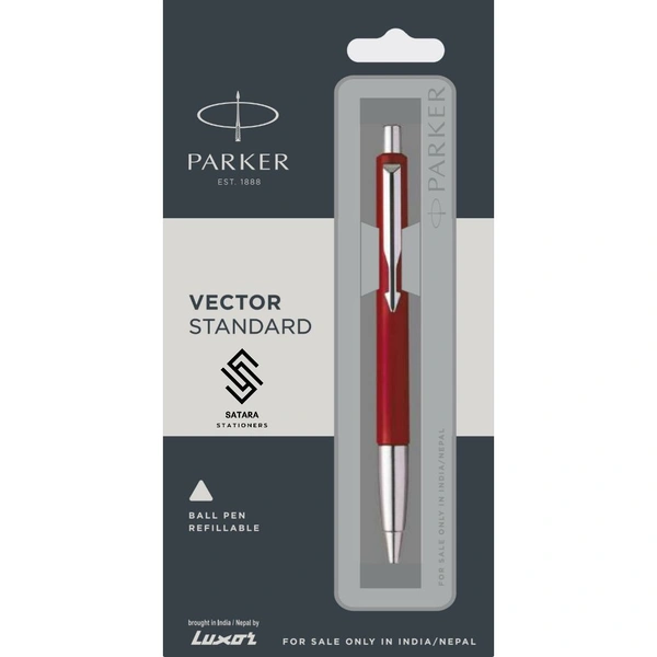Vector Standard Ball Pen With Stainless Steel Trim