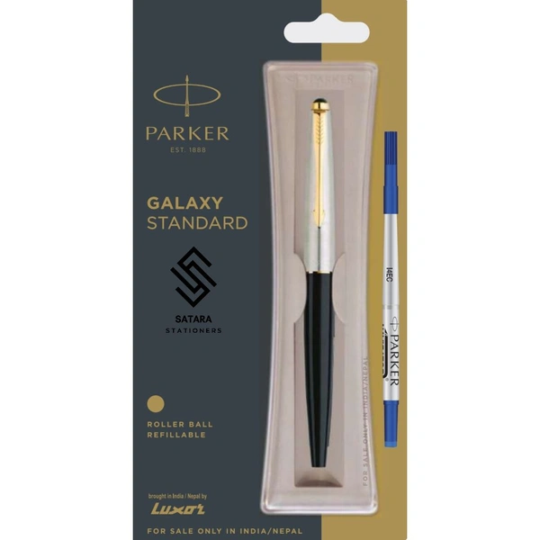 Galaxy Standard Roller Ball Pen With Gold Trim 
