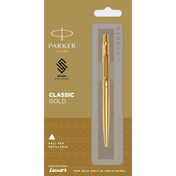 Classic Gold Ball Pen With Gold Trim 