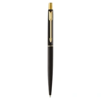 Classic Matte Black Ball Pen With Gold Trim