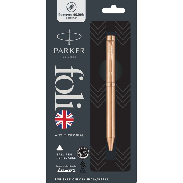 Folio Antimicrobial Ball Pen With Copper Ion Plated