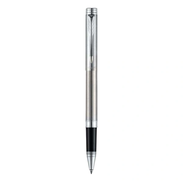 Folio Stainless Steel Roller Ball Pen With Stainless Steel Trim 