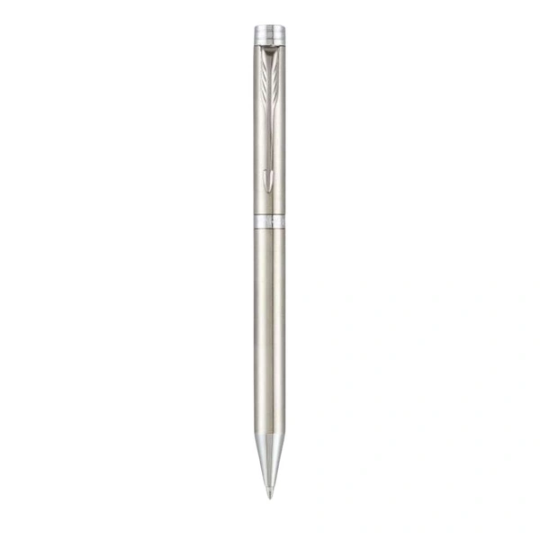 Folio Stainless Steel Ball Pen With Stainless Steel Trim 