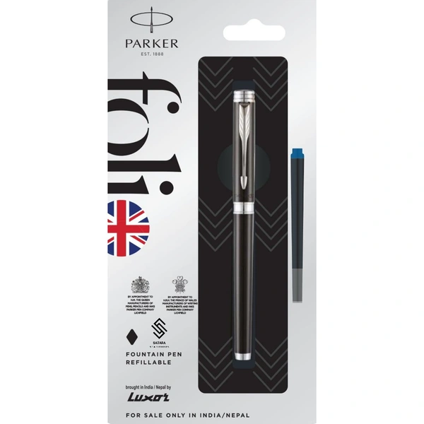 Folio Standard Fountain Pen With Stainless Steel Trim 