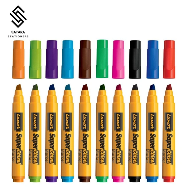 Luxor Super Chisel MARKER | Pack Of 10 Pcs