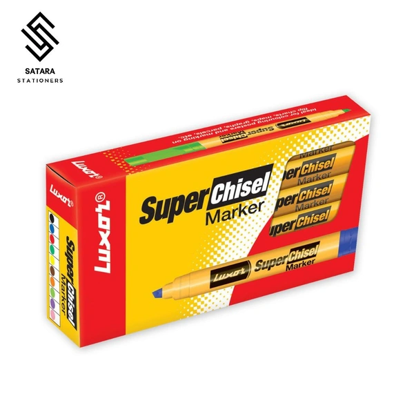Luxor Super Chisel MARKER | Pack Of 10 Pcs