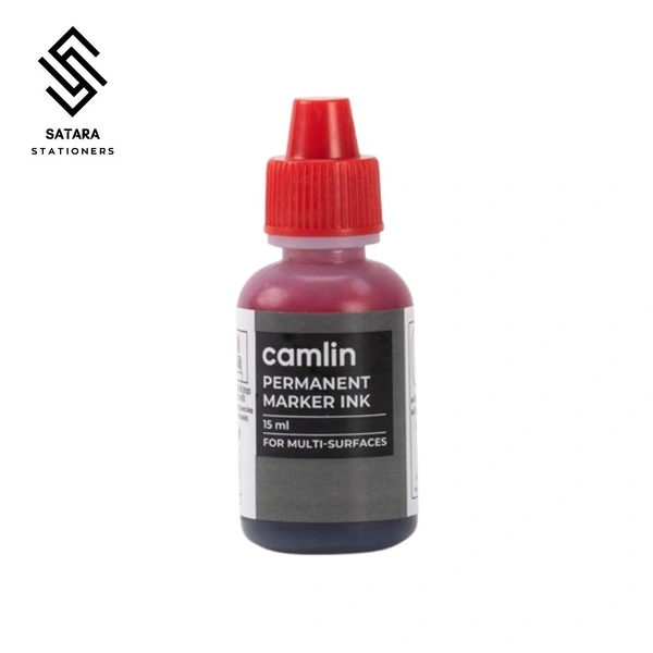 Permanent Marker Ink Bottle (15 ml) - Red