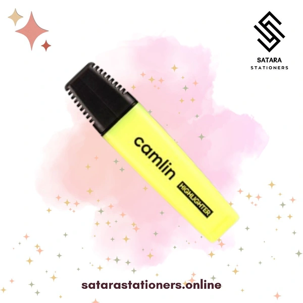 Camlin High-lighter Single Color  - Yellow