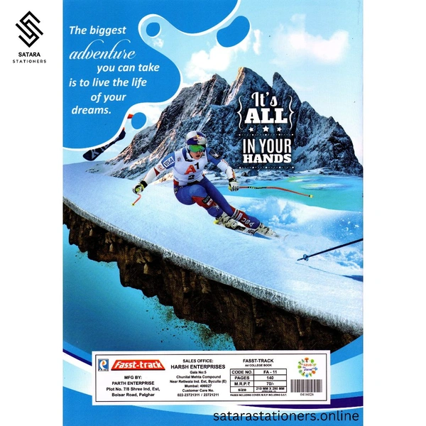 140 Page A4 Fasst-Track Prime Notebook 