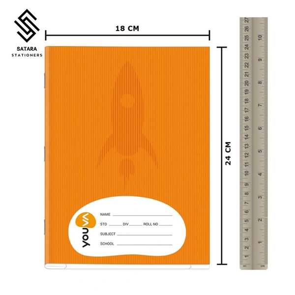 200 Page A5 Youva Notebook  - Double Line