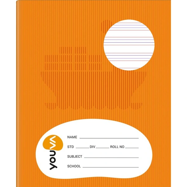 200 Page A5 Youva Notebook  - Four Line