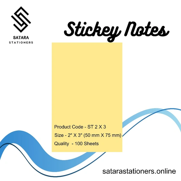 Stickey Notes - 2" X 3"