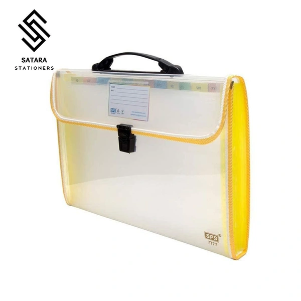 Piano Plastic File (FS/A4) Expanding Bag with Handle