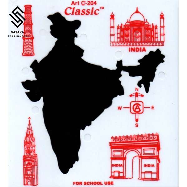 Map Stencil | Plastic - India