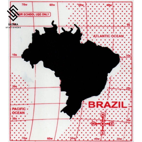 Map Stencil | Plastic - Brazil