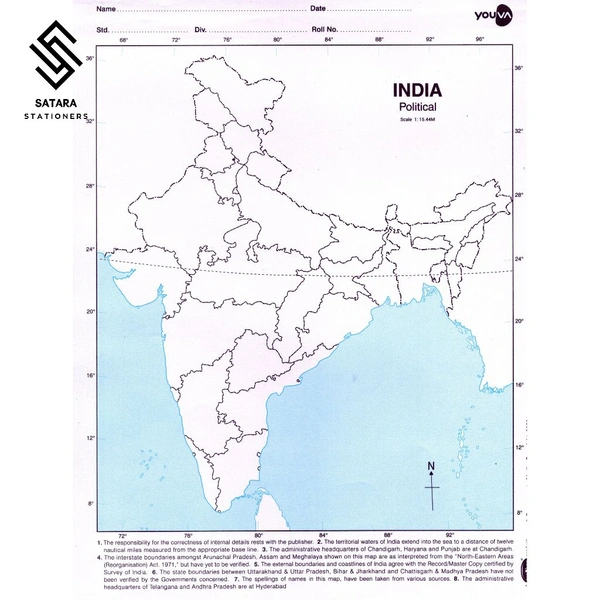 Blank Map - India