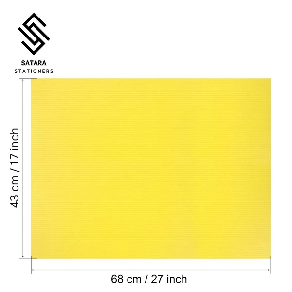Corrugated Plastic Sheets | 3mm - Yellow