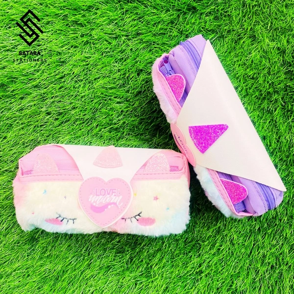 Pink Unicorn Furr Pouch