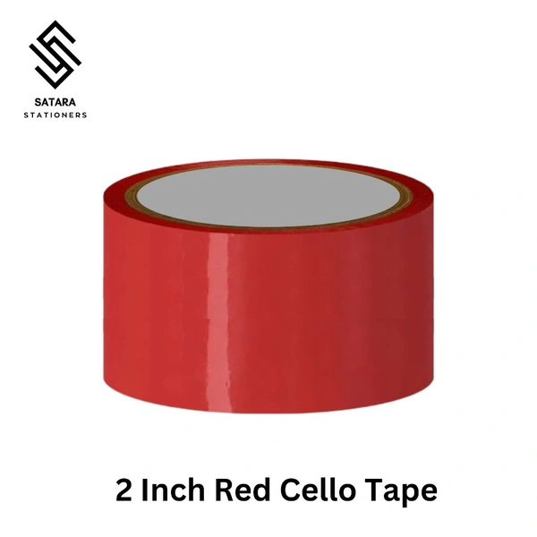 2 Inch Cello Tape | Packaging Tape - Red