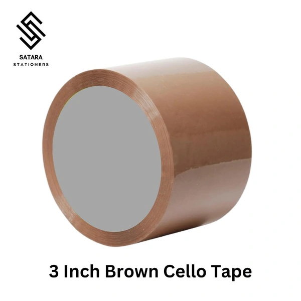 Brown Cello Tape | Packaging Tape - Brown, 3 Inch