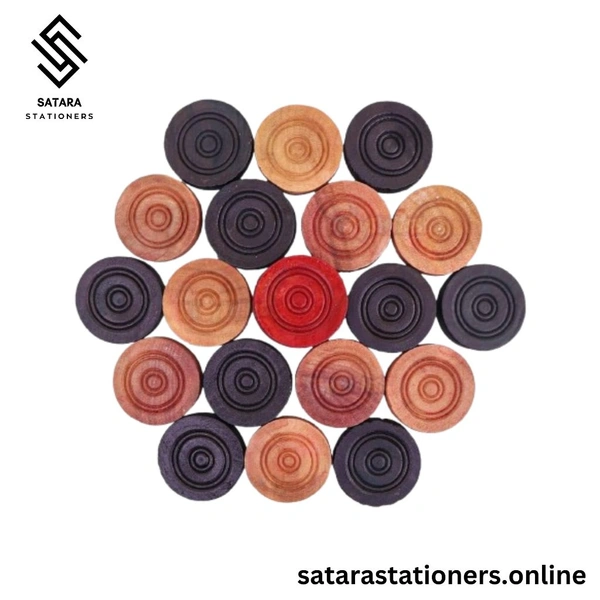 Carrom Board  with Free Coins / Striker / Boric Powder  - 20 Inch