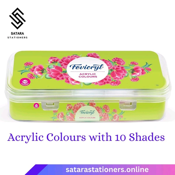 Acrylic Colour | 10 Shade | Fevicryl 