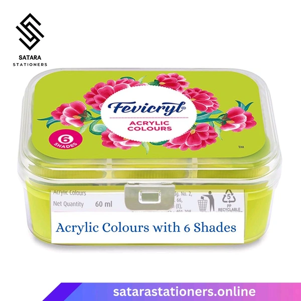Acrylic Colour | 6 Shade | Fevicryl 